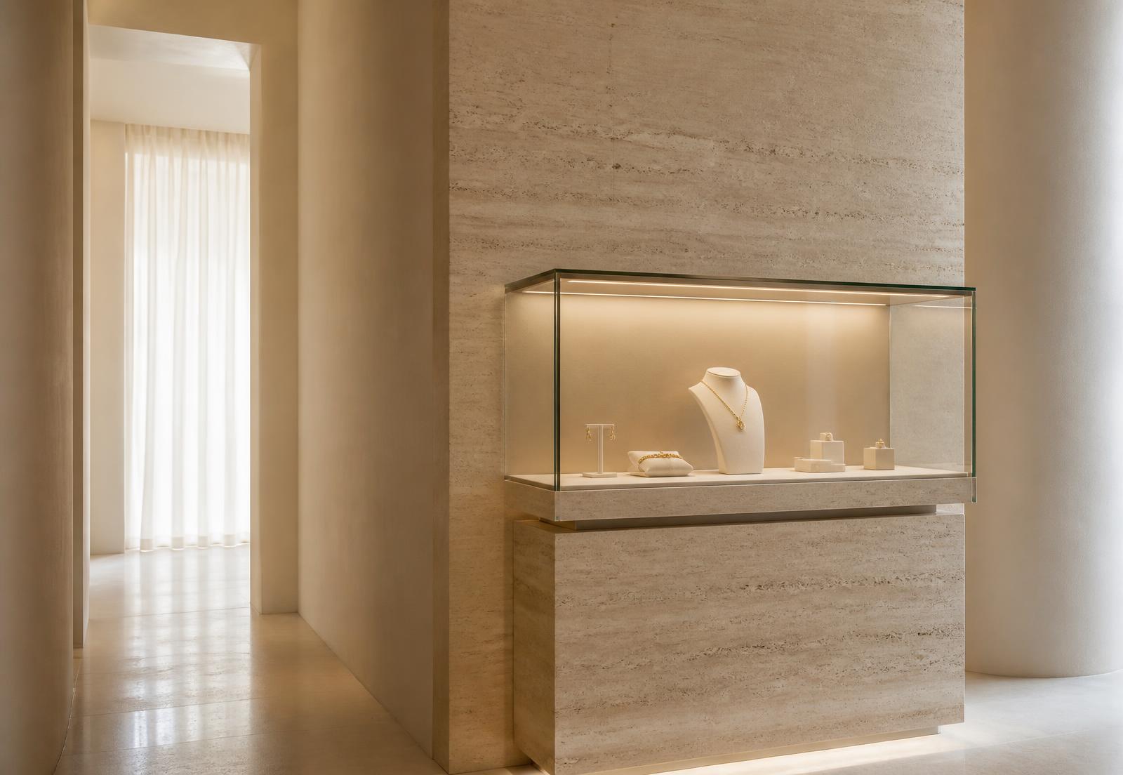 The Huener Jewelry boutique interior in West Hollywood
